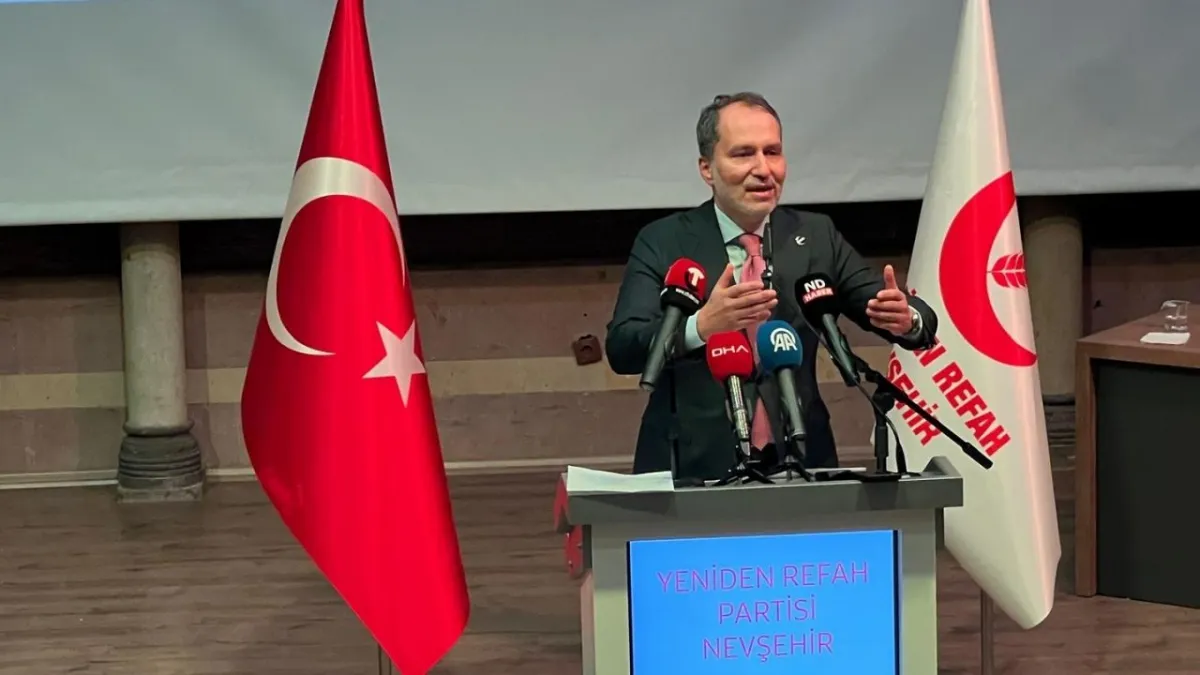 YRP Lideri Erbakan: “Filistin’i tanımayan hiçbir plan barış getiremez” haberinin görseli