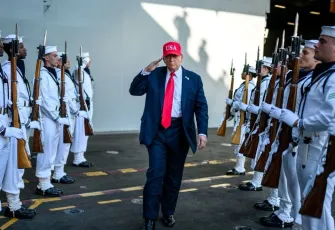 Trump Norfolk’ta ABD donanmasının 250. yıl kutlamasına katıldı