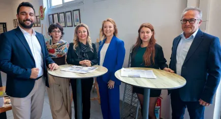 Konak Belediye Başkanı Nilüfer Çınarlı Mutlu'dan İGC’ye ziyaret