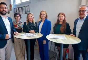Konak Belediye Başkanı Nilüfer Çınarlı Mutlu'dan İGC’ye ziyaret
