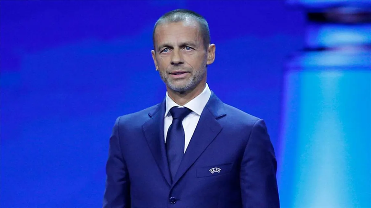 UEFA Başkanı Ceferin’den 12 kulüplü turnuvaya tepki haberinin görseli
