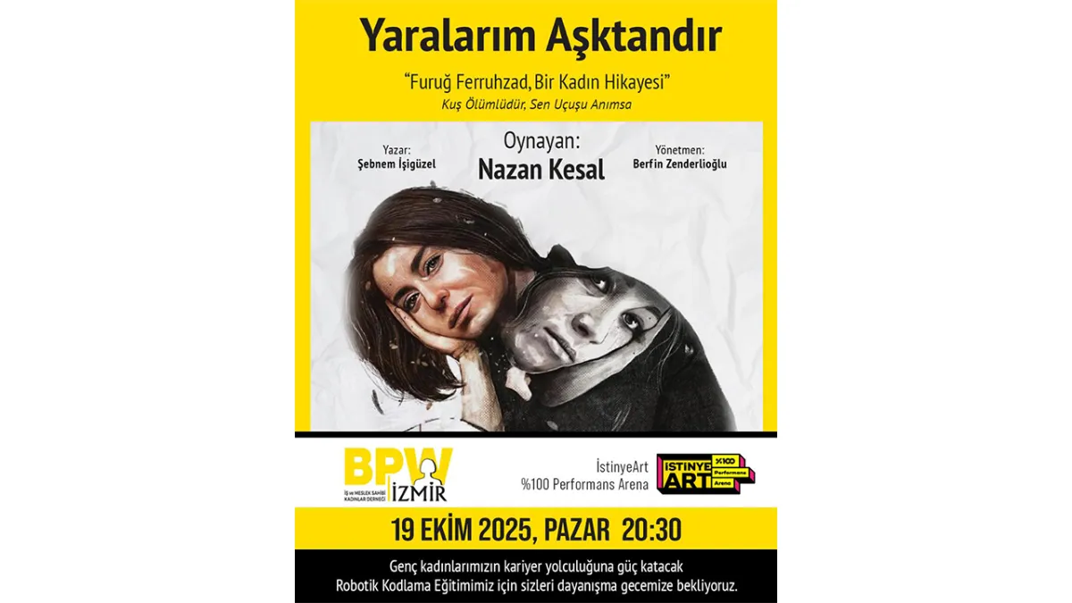 ‘Yaralarım Aşktandır’ İstinyeArt’ta sahnelenecek haberinin görseli