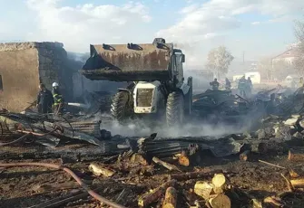 Ardahan’da  ağır yangını : 23 hayvan öldü