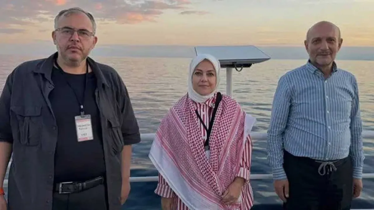 İsrail&#039;in alıkoyduğu milletvekilleri İstanbul&#039;da haberinin görseli