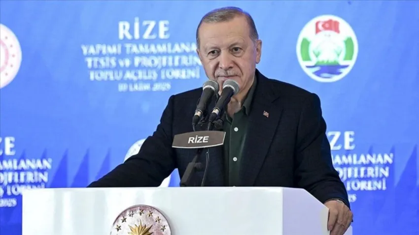 Cumhurbaşkanı Erdoğan Rize’de konuştu: “Gazze ateşkesi harfiyen uygulanmalı” haberinin görseli