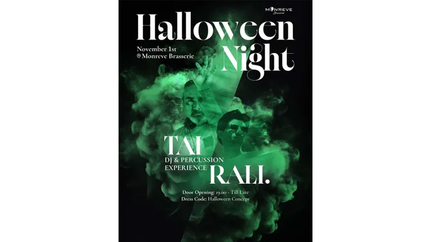 Monreve Brasserie Mistral’de Halloween Gecesi elektronik müziğin ritmiyle canlanacak haberinin görseli