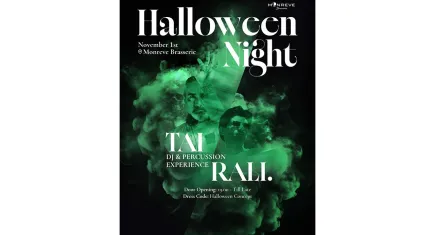 Monreve Brasserie Mistral’de Halloween Gecesi elektronik müziğin ritmiyle canlanacak