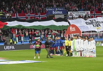 Norveç eleme maçında İsrail’i 5-0 yendi: Tribünlerde binlerce kişi İsrail'i protesto etti
