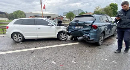 Kocaeli'de zincirleme kaza: Trafik durma noktasına geldi