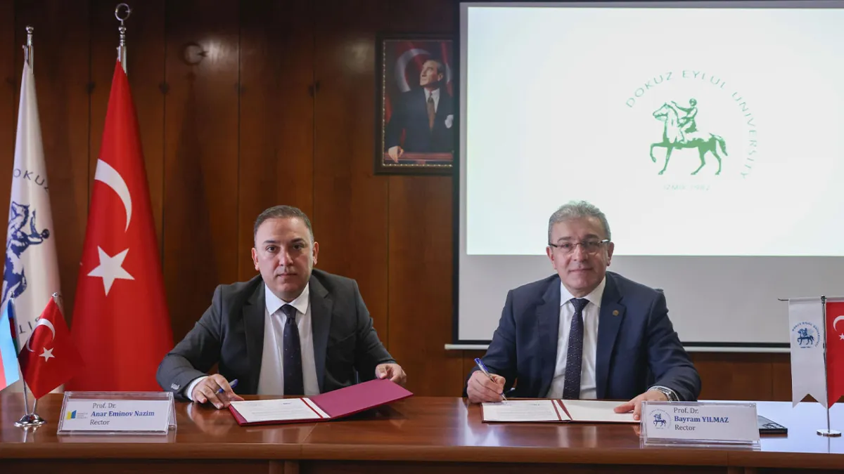 DEÜ ile Mingachevir Üniversitesi arasında akademik iş birliği protokolü haberinin görseli