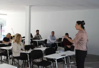 EÜ AROM’da Erasmus K2 Projeleri masaya yatırıldı