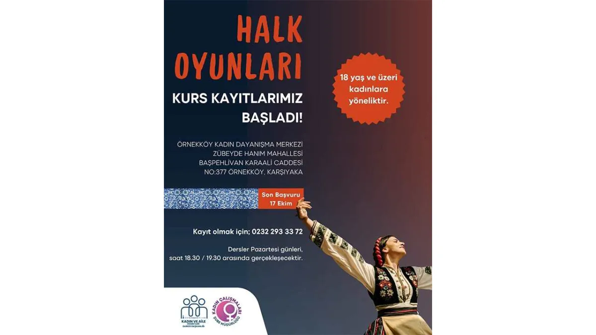 İzmir’de Büyükşehir’den kadınlara özel halk oyunları kursu başvuruları başladı haberinin görseli