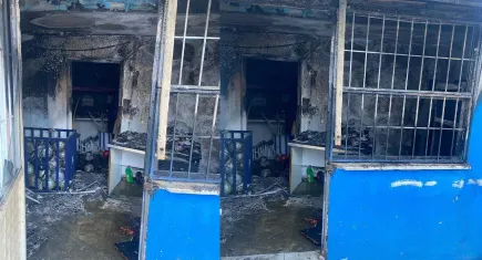 İzmirspor tesislerinde yangın paniği