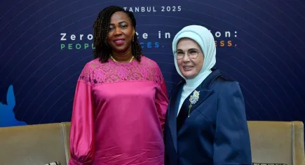 Emine Erdoğan ve Fatima Maada Bio İstanbul’da buluştu! Sıfır atık için dikkat çeken görüşme