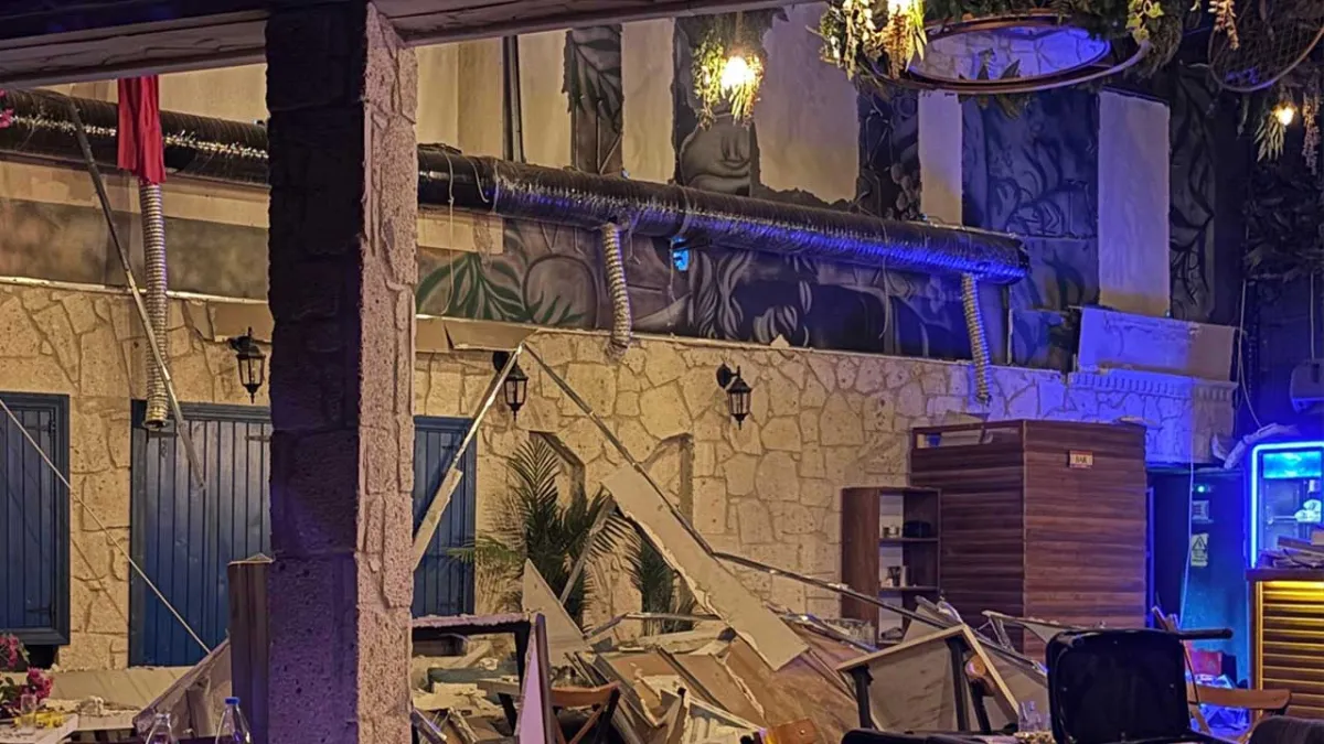 İzmir haber: Bornova'da bir eğlence merkezinde dekor duvarının çökmesi sonucu 6 kişi yaralandı haberinin görseli