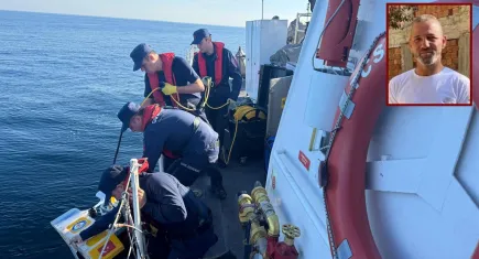 Trabzon açıklarında kaybolan balıkçı için arama çalışmaları 3’üncü gününde