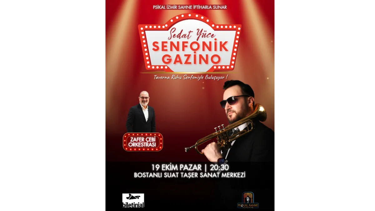 Sedat Yüce’den unutulmaz bir gece: Senfonik Gazino konseri İzmir’de haberinin görseli