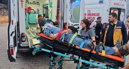 Aydın'da kaza: Kamyonet uçuruma yuvarlandı