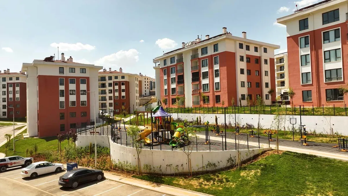 Adıyaman İndere'de yapılan konutların son görüntüleri haberinin görseli