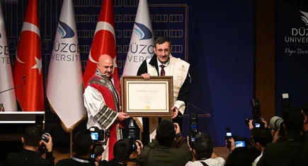 Cumhurbaşkanı Yardımcısı Yılmaz’a fahri profesörlük ünvanı