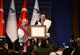 Cumhurbaşkanı Yardımcısı Yılmaz’a fahri profesörlük ünvanı