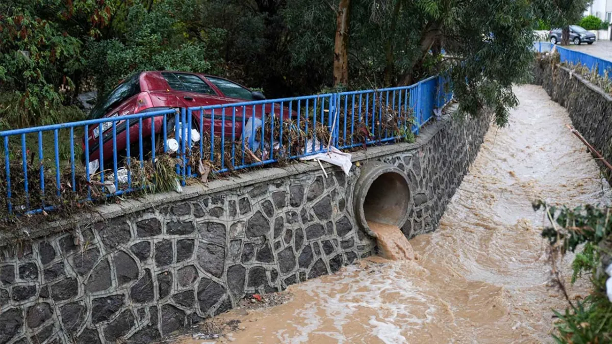 İzmir haber: Foça'da sağanak hayatı olumsuz etkiledi haberinin görseli