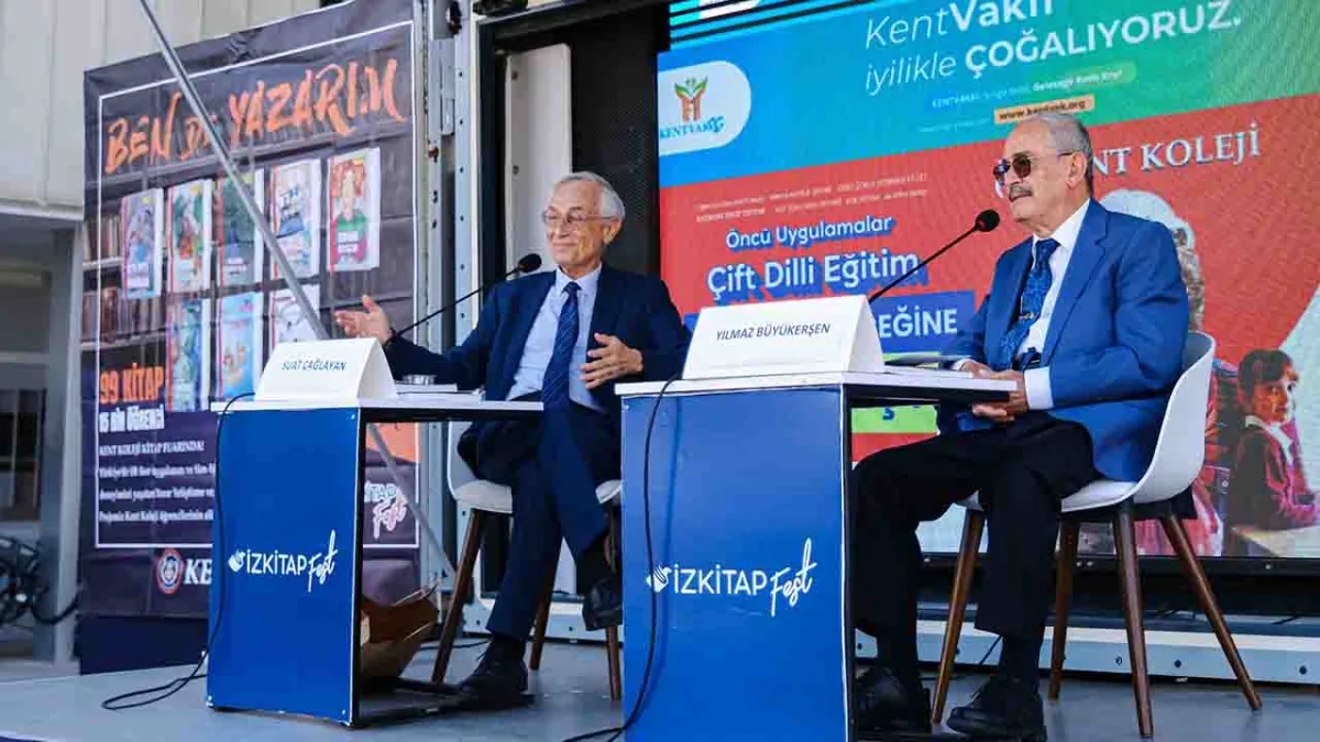 İzmir Kitap Fuarı’nda Büyükerşen ve Çağlayan’dan gençlere ilham dolu söyleşi haberinin görseli