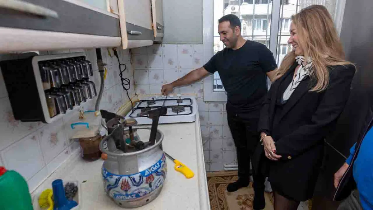 Konak’ta doğal gaz sevinci: Ulubatlı’da ilk doğal gaz ateşi yandı haberinin görseli