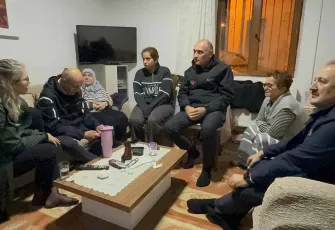 AK Partili Çankırı, selde kaybolan Bülent Kaptanoğlu’nun ailesini ziyaret etti