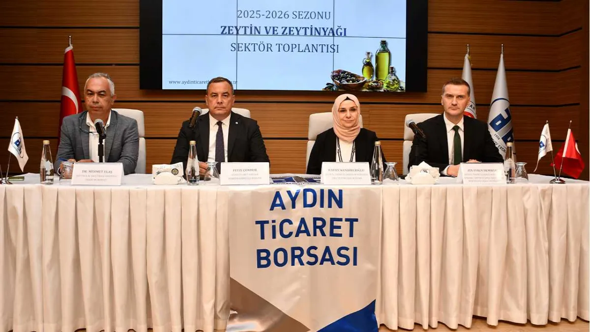Aydın’da zeytin ve zeytinyağı sektörünün sezonunu masaya yatırdı haberinin görseli