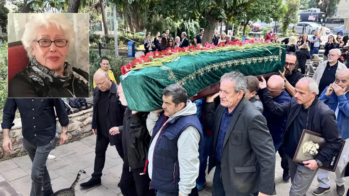 İzmir Devlet Tiyatrosu eski sanatçısı Melek Tartan İzmir’den törenle son yolculuğuna uğurlandı haberinin görseli