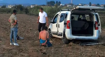 Manavgat'ta film gibi takip! 31 yıl hapis cezalı firariler tarlada yakalandı: Araçlarından servet çıktı