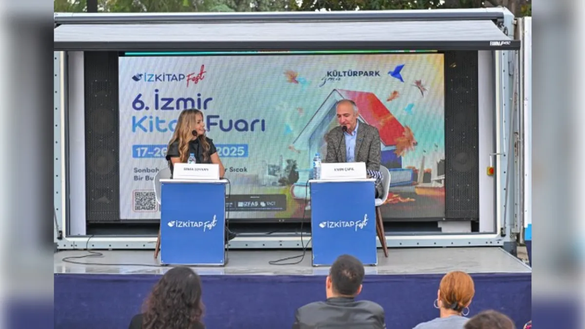 İZKİTAP’ta Edebiyat ve Düşünce Dolu Bir Gün: Emin Çapa ve Sema Soykan Okurlarla Buluştu haberinin görseli