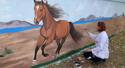 Menderes’in sokakları sanatla renkleniyor