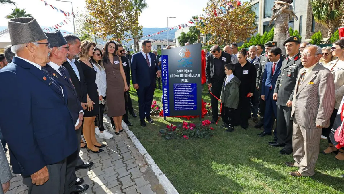 Şehit Teğmen Ali Emre Fırıncıoğulları’nın adı Narlıdere’de ölümsüzleşti haberinin görseli