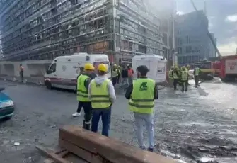 Bahçelievler'de inşaatın yük asansörü düştü: 4 yaralı