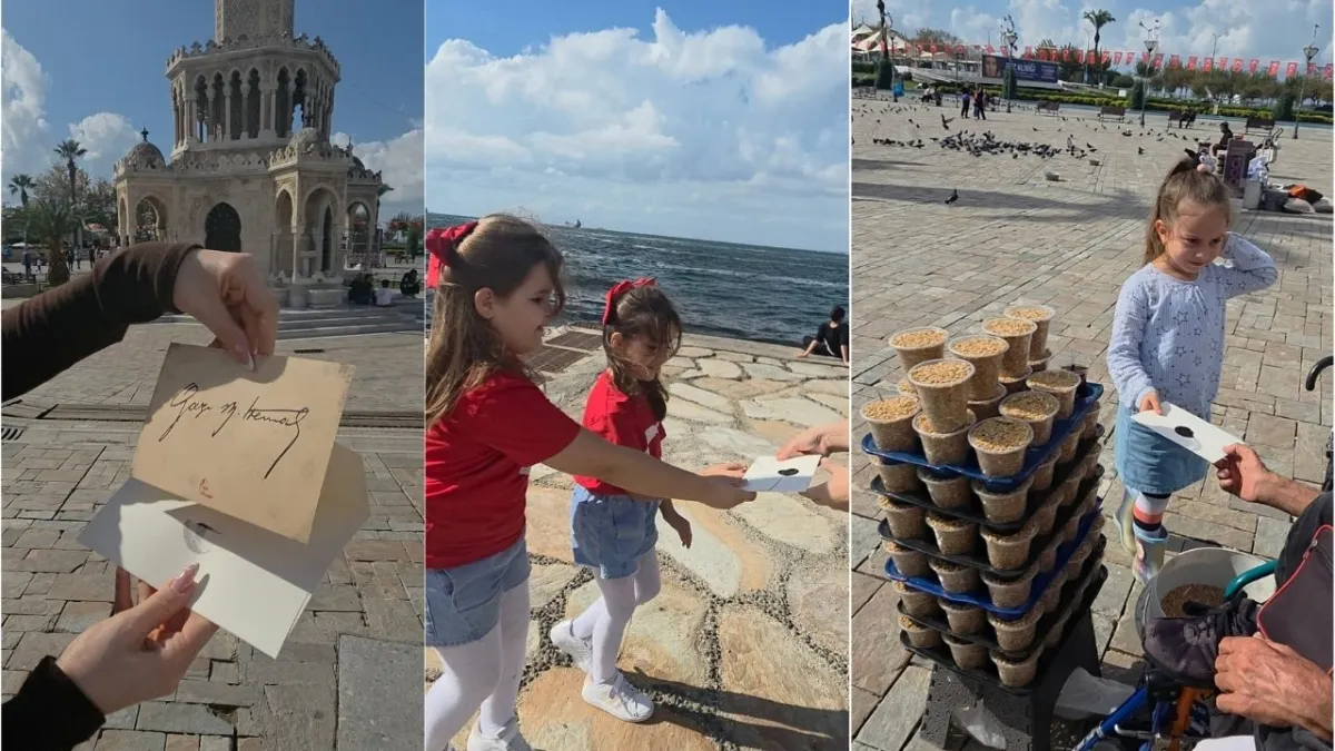 102 yıl sonra İzmir sokaklarında tarihi an! Atatürk'ün o sözleri yeniden yankılandı haberinin görseli