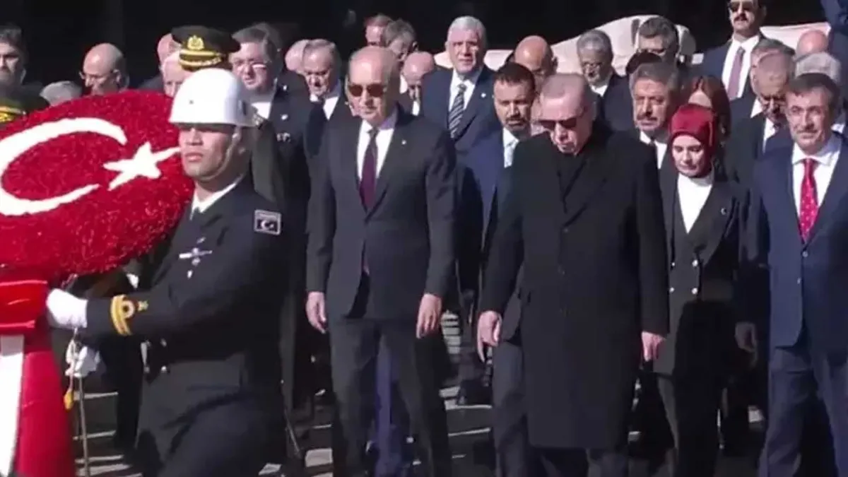 Cumhuriyet’in 102. yılında Anıtkabir’de tören haberinin görseli