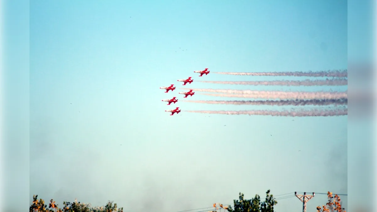 Kırklareli semalarında Türk Yıldızları şov haberinin görseli