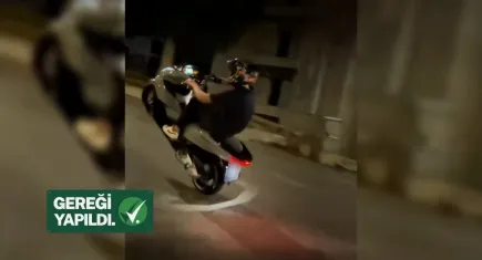 Antalya’da tehlikeli motosiklet akrobasiye Bakan’dan açıklama: Sürücü yakalandı