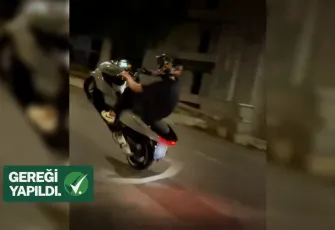 Antalya’da tehlikeli motosiklet akrobasiye Bakan’dan açıklama: Sürücü yakalandı