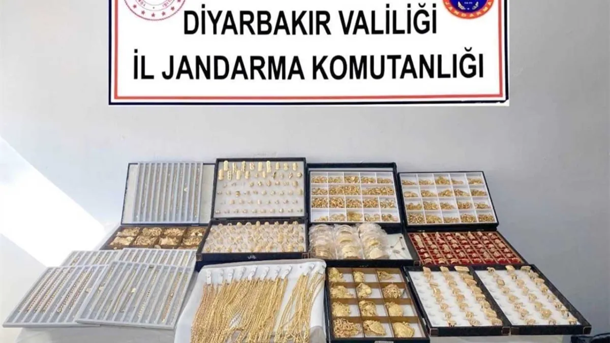 Diyarbakır'da kaçak altın operasyonu haberinin görseli
