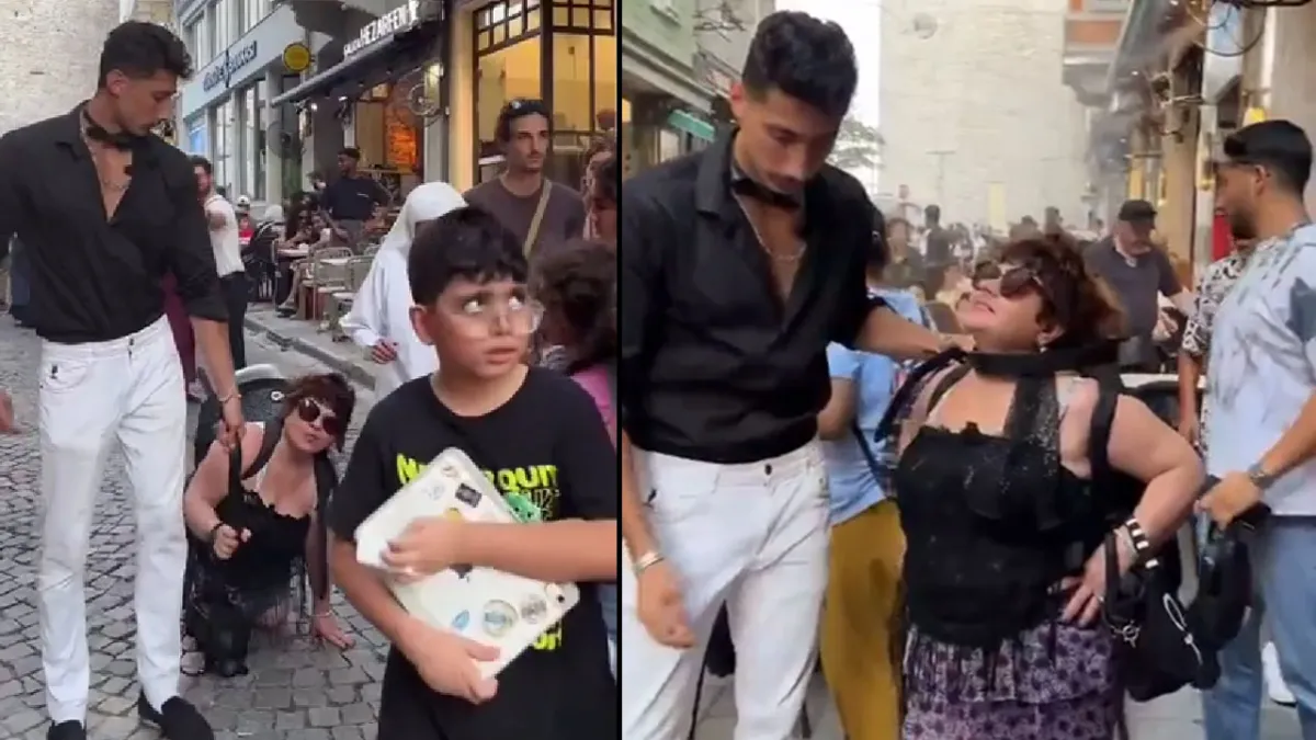 Kadına tasma takıp sokakta gezdirmişti: Beyoğlu’nda tepki çeken görüntüler sonrası iki kişi tutuklandı haberinin görseli