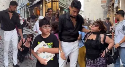 Kadına tasma takıp sokakta gezdirmişti: Beyoğlu’nda tepki çeken görüntüler sonrası iki kişi tutuklandı