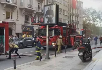 Nişantaşı'nda iş merkezinde yangın paniği!