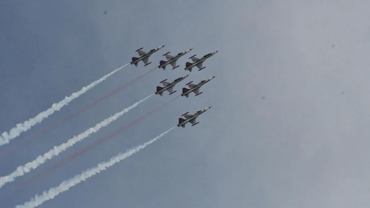 Gökler titredi: Türk Yıldızları'ndan Çorlu'da nefes kesen şölen! O anlara binlerce kişi tanıklık etti haberinin görseli