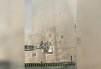 Tarihi Torre dei Conti Kulesinde kısmi çökme: 4 yaralı
