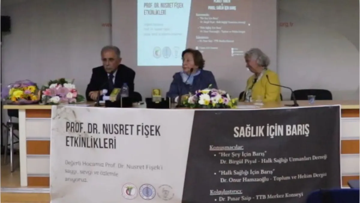 Prof. Dr. Nusret Fişek Etkinliklerinde Sağlık İçin Barış mesajı haberinin görseli