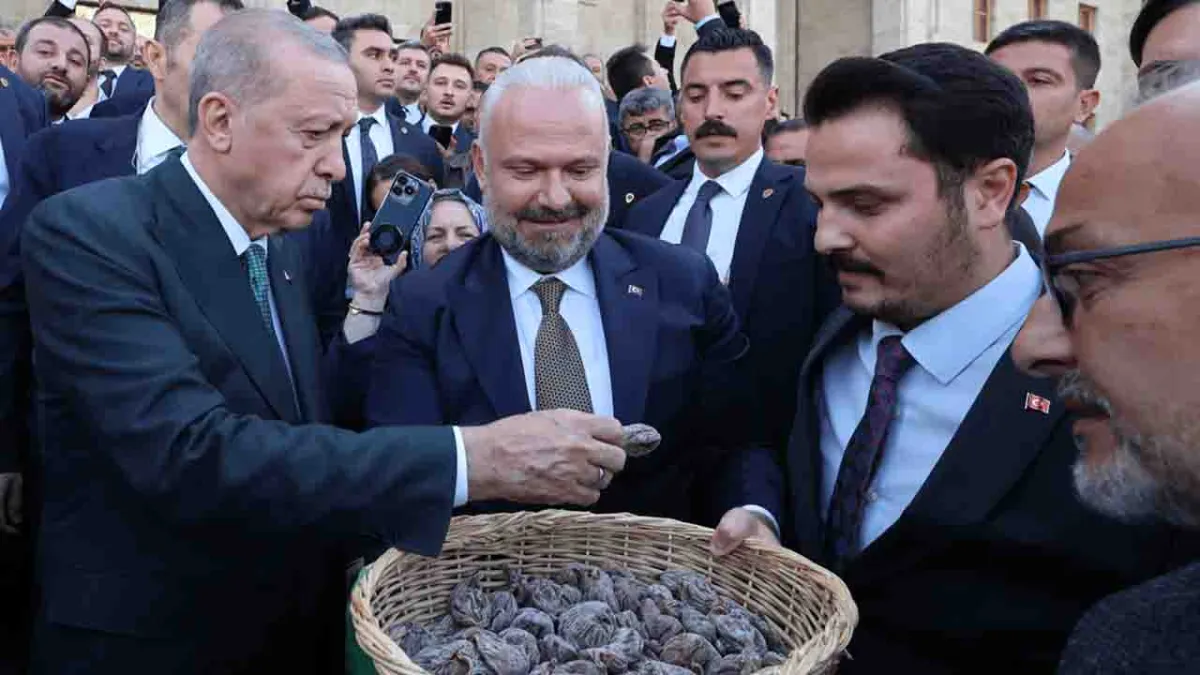 Başkan Pehlivan’dan Ankara’da: Cumhurbaşkanı Erdoğan’a Bozalan İnciri armağan etti haberinin görseli