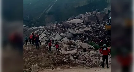 Ordu'da taş ocağında göçük!